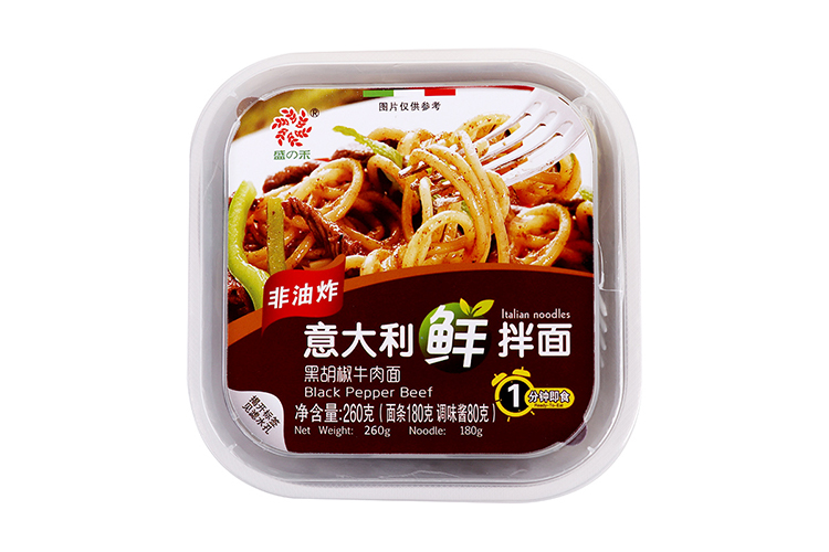 SHENGHE ITALIAN NOODLE BLACK PEPPER BEEF FLAVOR 260G